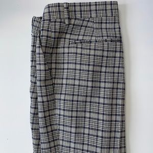 Zara Mens Plaid Pants NWT Houndstooth  Slim Fit